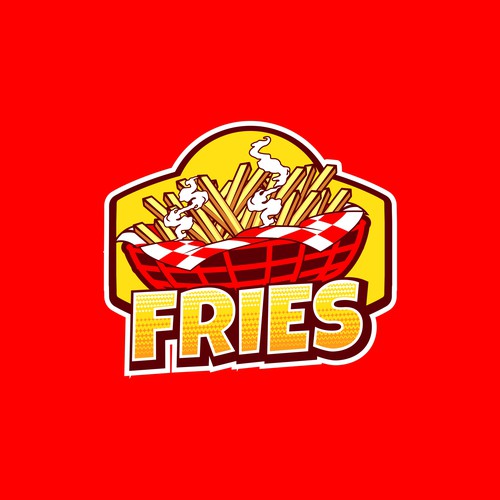 French Fries Restaurant Logo Design by Rav Astra