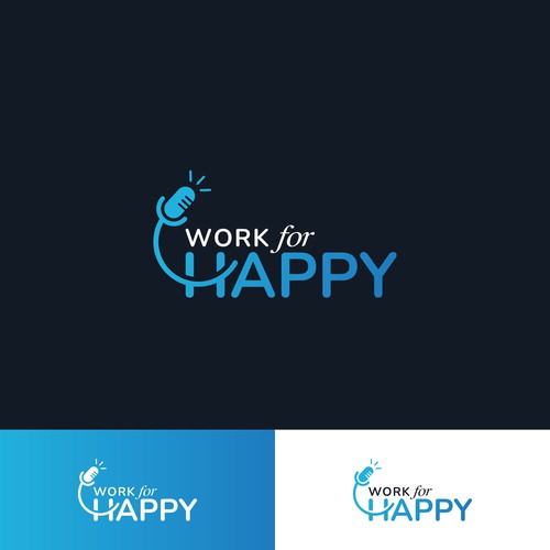 We need a fun and engaging Podcast logo for a Pod about happiness in work and life Design by keoart