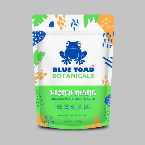 Blue Toad Botanicals™ Needs A Fun & Creative Package Design! Design by RMC@D+