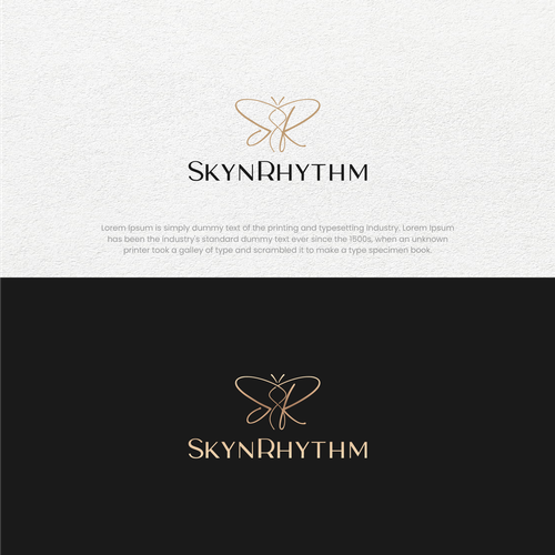 Design a minimal,calming,gentle logo for skin care. Design by m.odin