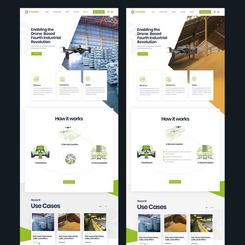 A powerful web design for a high-tech drone startup Design by ⚡️unbox.style⚡️