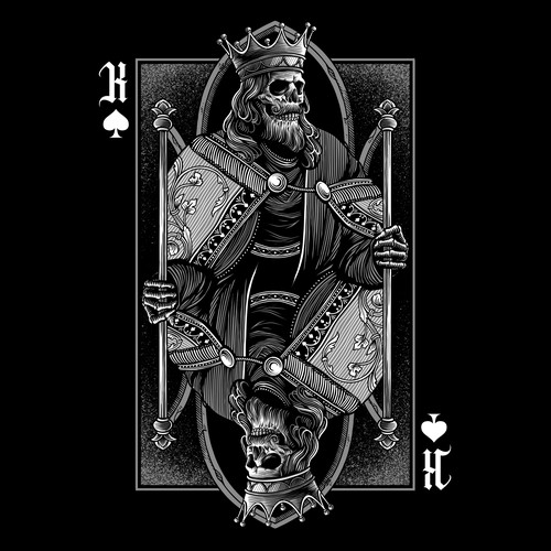 Designs King of Spades Skull design Tshirt contest