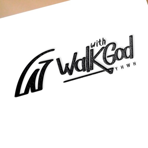 Walk With God Minimalist Luxury Logo for a Modern Faith & Fashion Brand Design by SimpleDezign