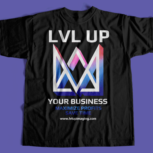 New Shirt Design for LVL Up Imaging Design por Graphics Guru 87