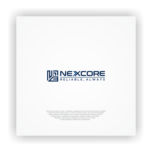 Nexcore Logo Competition Design by Kohesi design