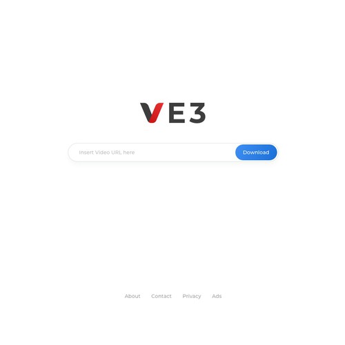 VE3 - Simple Video Downloader Website | Google Style Ontwerp door jezz