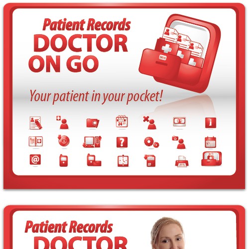 Need user friendly icon or button set for innovative Android App for Phones and Tablets : Patient Records Doctor on Go Diseño de manuk