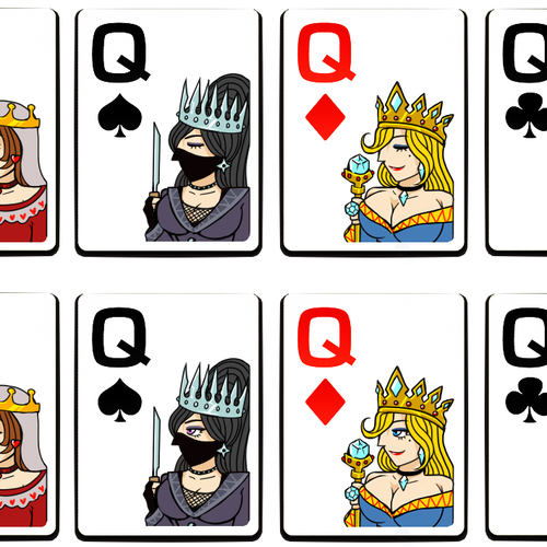 Runner Runner Poker needs a King, Queen, and Jack for deck of cards.  Illustration or graphics contest #AD design#illustration#gra…