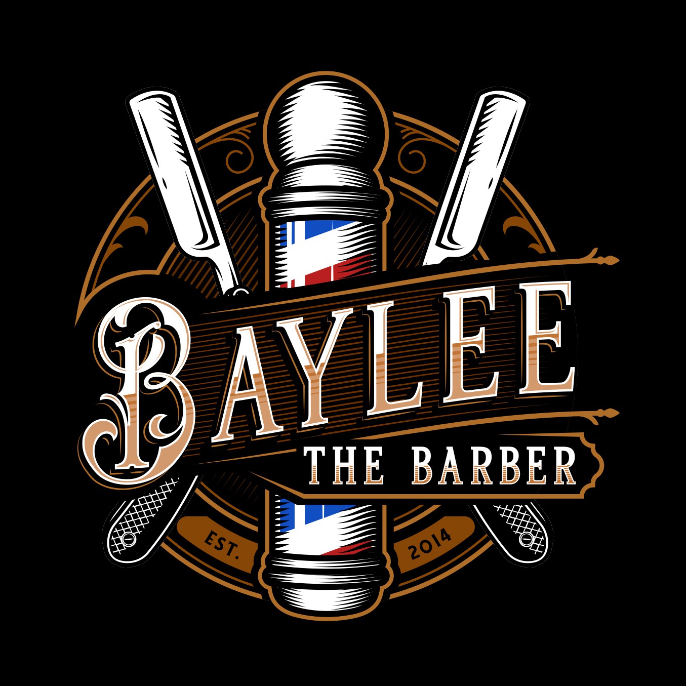 Barbershop Logos - Free Barbershop Logo Ideas, Design \u0026 Templates, image size:1355x1355