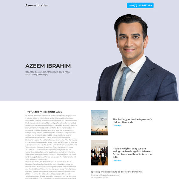 Single Page Personal Website