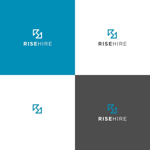 Create a polished yet creative logo for RiseHire Design by GUS™