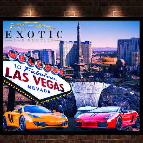 exotic car picture/destination wall poster! Design by Yash Sindhav