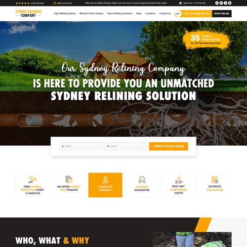 ⭐ SYDNEY PLUMBING COMPANY NEEDING FRESH NEW WEBSITE Design by Webwooter™