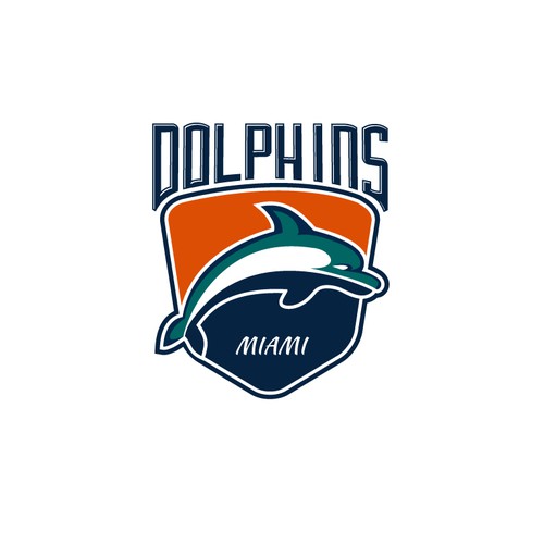 99designs community contest: Help the Miami Dolphins NFL team re-design its logo! Réalisé par panonis