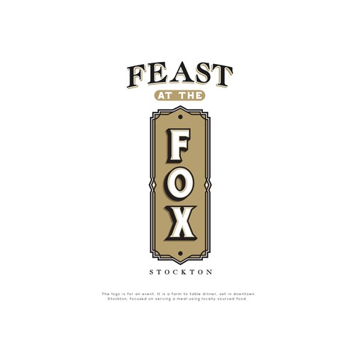 Feast at the Fox - Logo for a Farm to Table Dining Experience Design by Griffon