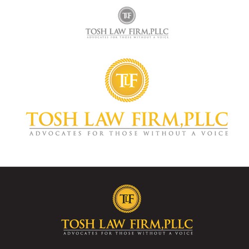 logo for Tosh Law Firm, PLLC デザイン by Marten Graphics