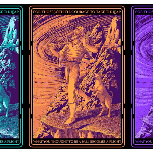 ********************* Tarot Card - The  Fool - inspired t shirt design ****************** Get Wild! Design by smmrwrd