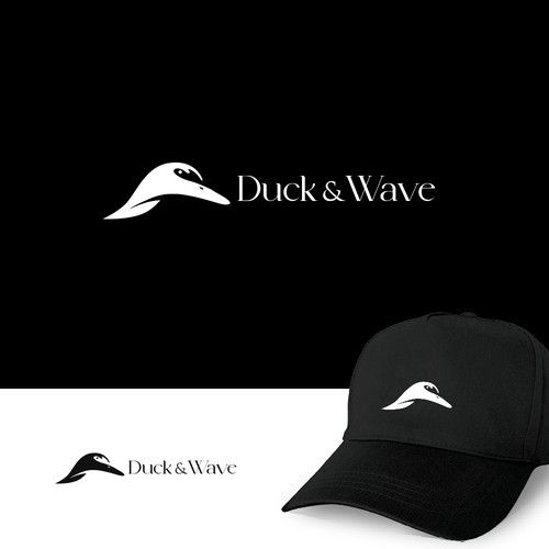 Coastal lifestyle brand featuring a mallard duck and wave, appeal to outdoor enthusiasts and surfers Design réalisé par ACZ_designs