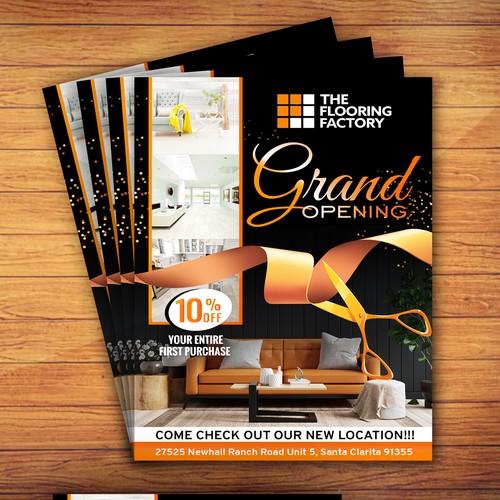 Grand Opening Flyer Design by Sketch Media™