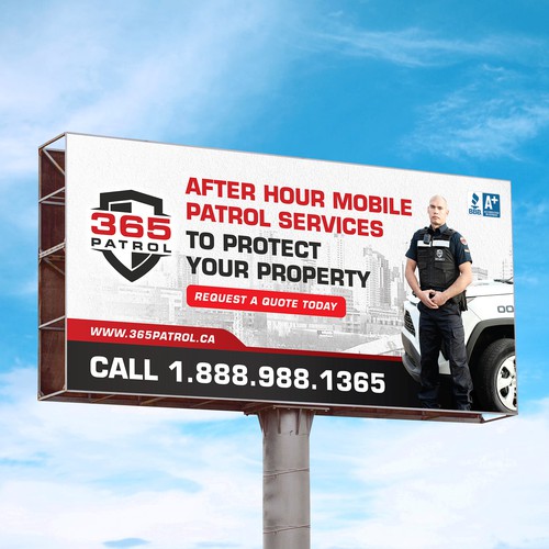 I need a billboard design for a Security Guard Company Design by RED DOT