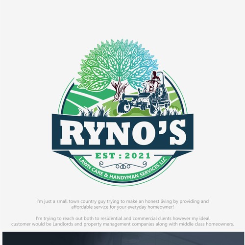 Ryno's Lawn Care & Handyman Services LLC Design by Ram 007