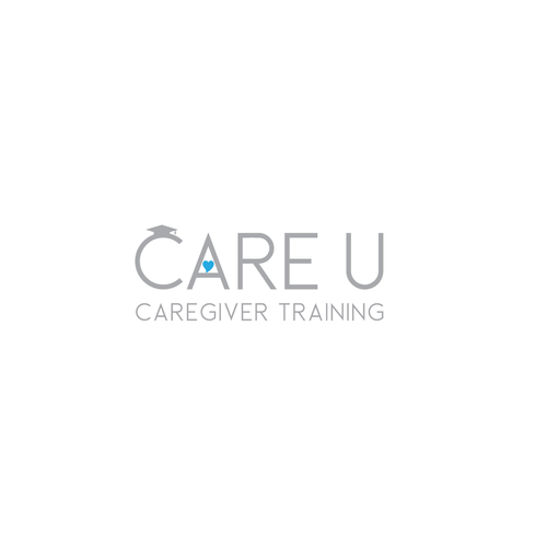 Fun yet sophisticated logo for our new training program, Care U. Design by ropix