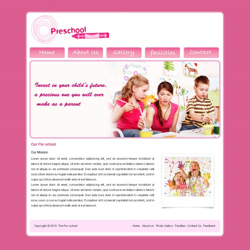 1-3 Page Website Template Design von naughtywin