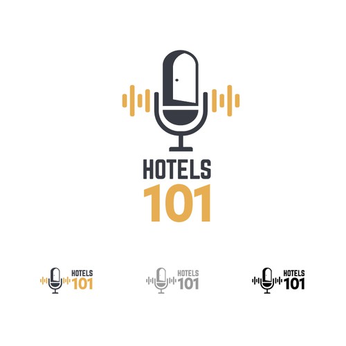 Create a logo for a podcast called - Hotels 101 - incorporate a hotel in the logo Design by sam_kalye