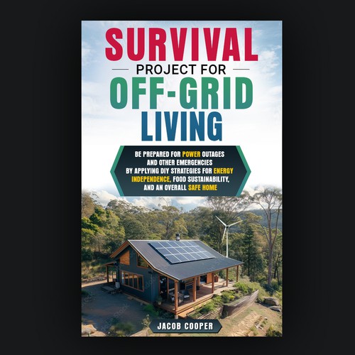 Book Cover for Off-Grid Survival Projects Design by Inwalker