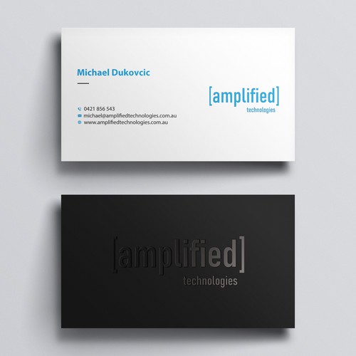 Tech company business card design Design by Rskylight