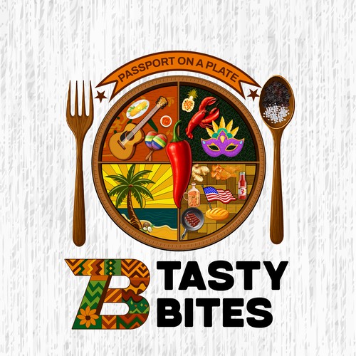 Design a Bold, Soulful Logo for Tasty Bites – Caribbean Meets Southern Comfort Design by TA Shorif