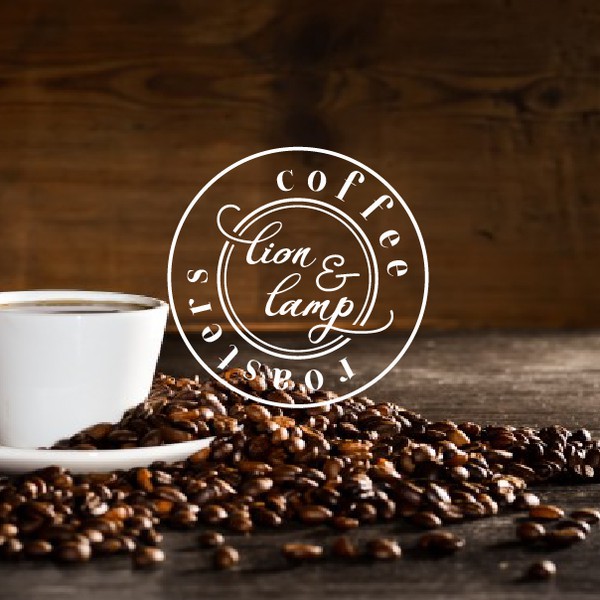 lion and lamp logo design