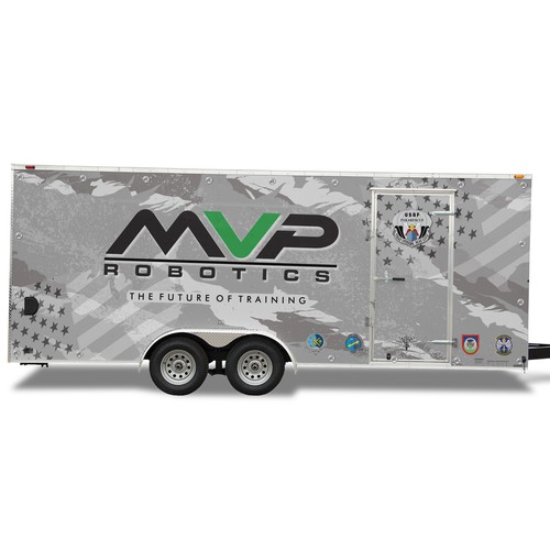 DESIGN A TRAILER WRAP FOR MILITARY ROBOTS - MVP ROBOTICS Design by dnite