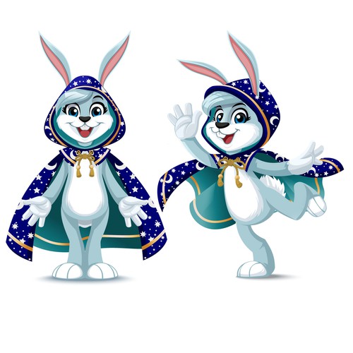 Cloak-Wearing Bunny Character (Vector) for Children's Book! Design réalisé par betterfly