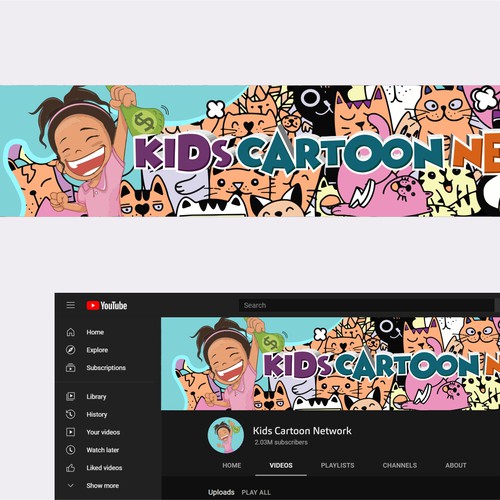 Kids channel -need a youtube banner | Banner ad contest | 99designs