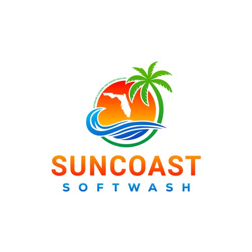 A logo for a softwash company that is appealing and inviting Diseño de CreCreature