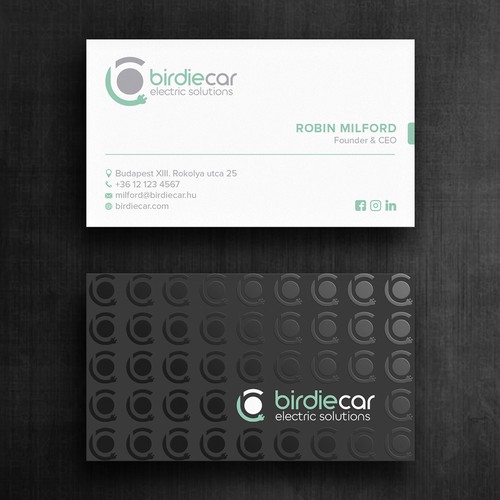 business card for company called birdie Design by Felix SH