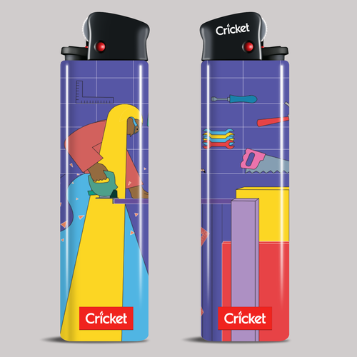 Create illustrations for a limited collection of Cricket Lighters (Multiple Winners) Design by Twoolw