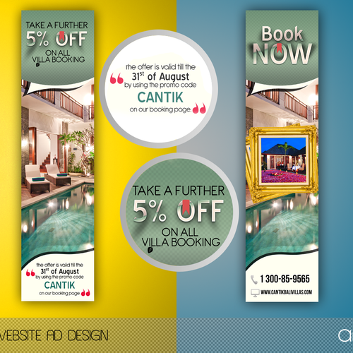 Banner Ad for Online Travel Agent Website Design by Pixel.ex™