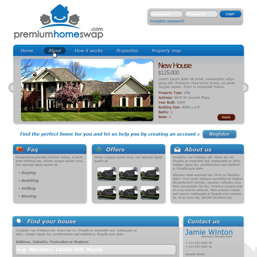 1-3 Page Website Template Design von mvn1990