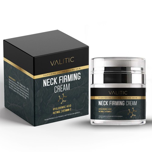 Neck firming cream - expensive look Design by agooshe