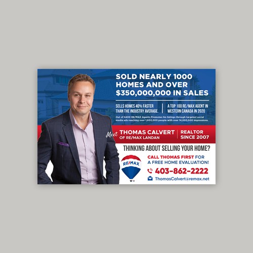 Postcard for Real Estate Agent. Design von Krishna Arts