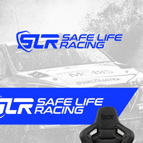 Logo Redesign for Safe Life Racing!  A manufacturer of auto racing safety equipment. Design by DOCE Creative Studio