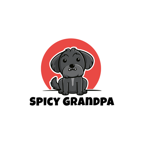 Design a logo with a senior dog named "Spicy Grandpa"!! Design by palugongso