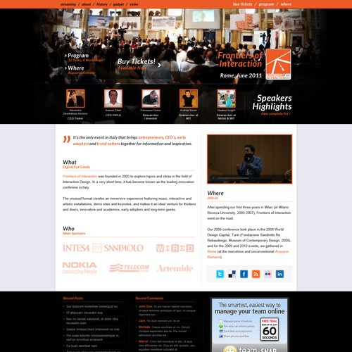 Powerful Technology Conference Website Design by Hitron_eJump