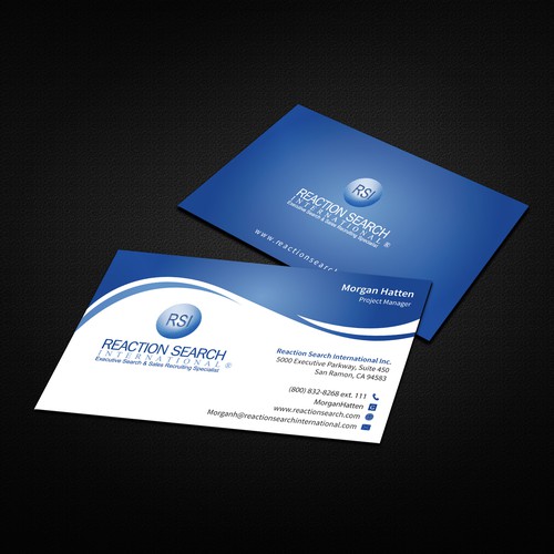 Create a new Business Card design for an Executive Search Company Design réalisé par AkGraphicsSolutions