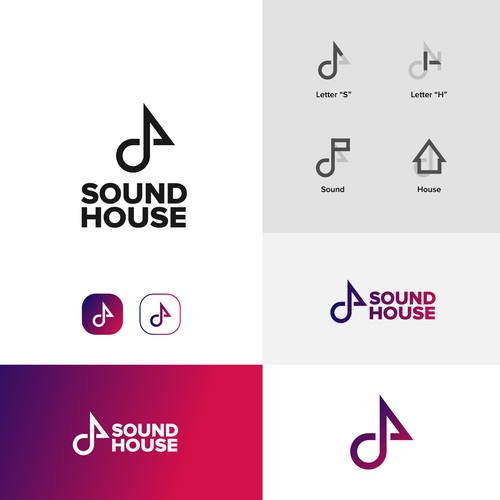 Clean and sophisticated logo for musicians, music executives and music enthusiasts. Design von Leo Sugali