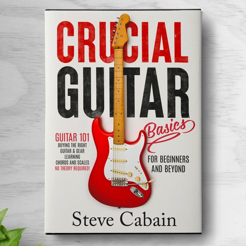 Need a powerful and eye catching design for a book about guitar. Design by OneDesigns