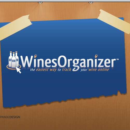 Wines Organizer website logo Design by jpan06