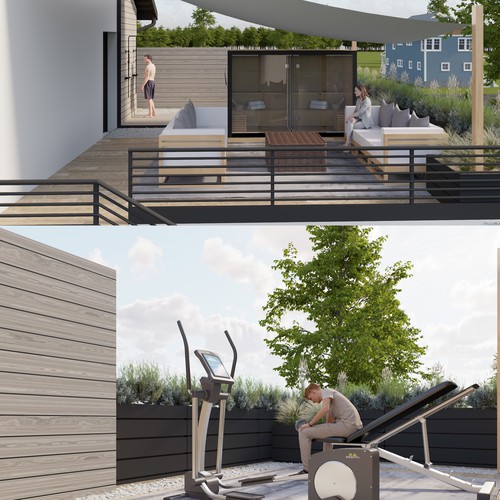 Ideation: Roof Top Terrace Design by Muzaena